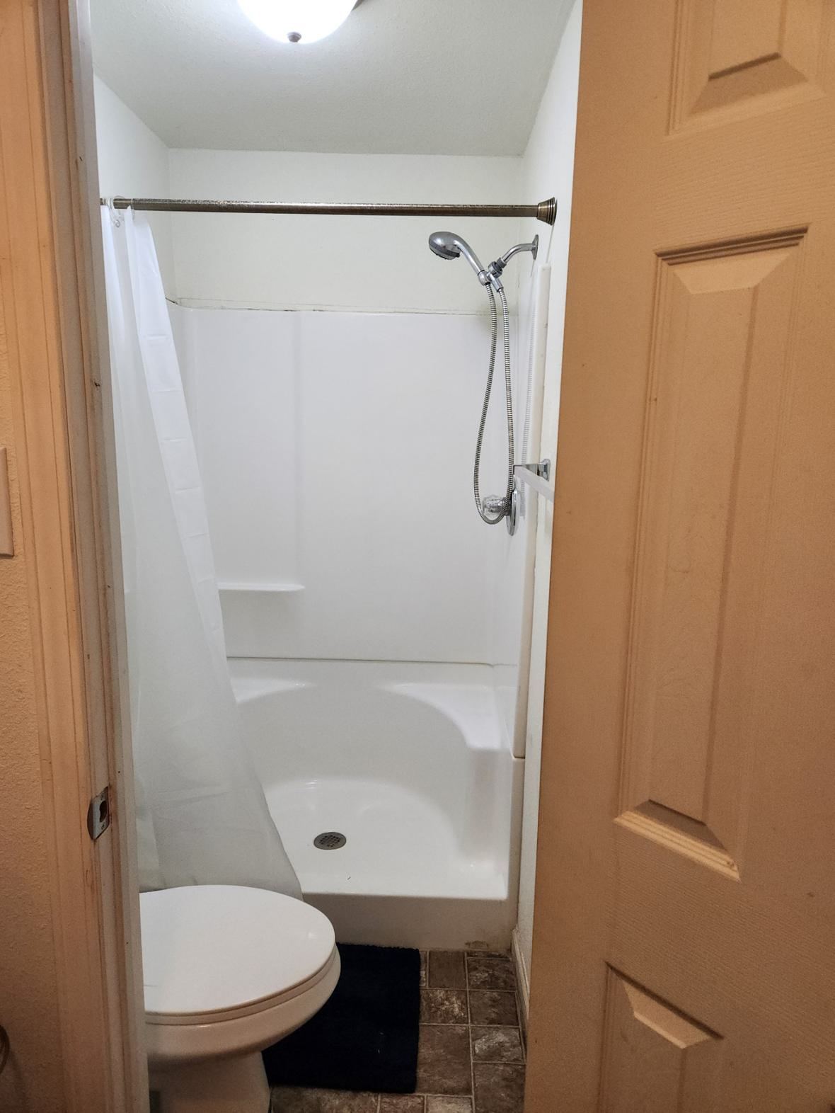 Your own bathroom with a walk-in shower