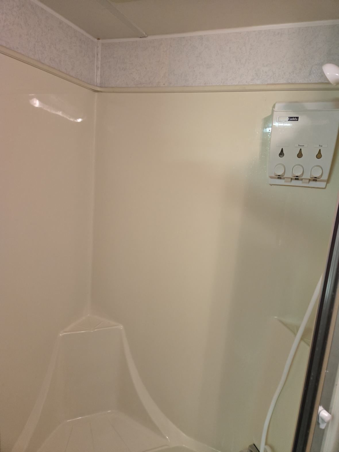 Inside the shower