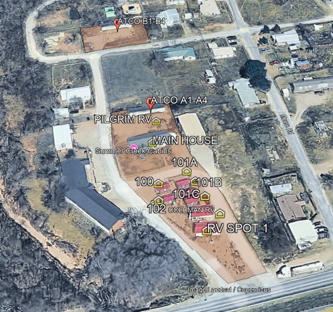 The whole property with every unit labeled
